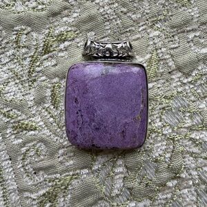 Sugilite Sterling Silver Pendant – Rich Purple Stone